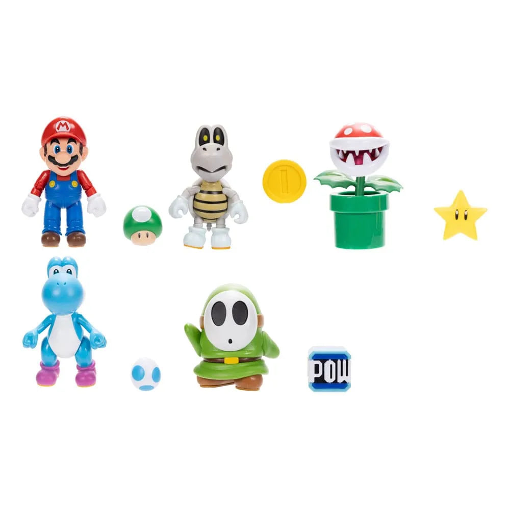 World of Nintendo Minifiguren 5er-Pack Super Mario Wave 40 10 cm Sortiment (6) - Smalltinytoystore
