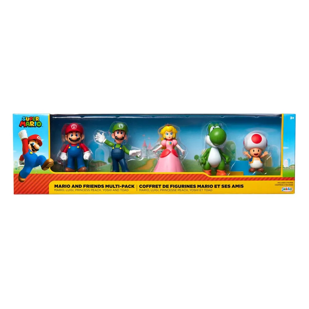 World of Nintendo Super Mario & Friends Figuren 5er-Boxset Exclusive - Smalltinytoystore