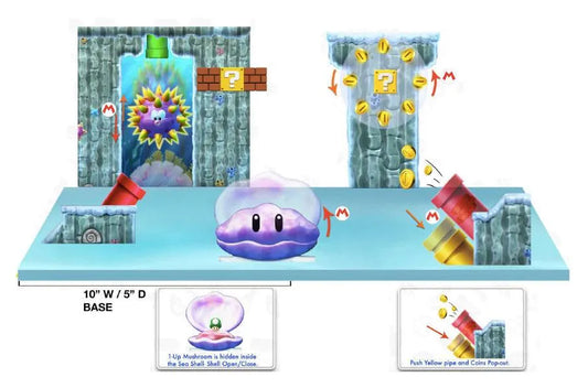 World of Nintendo Super Mario Deluxe Spielset Unterwasserwelt - Smalltinytoystore