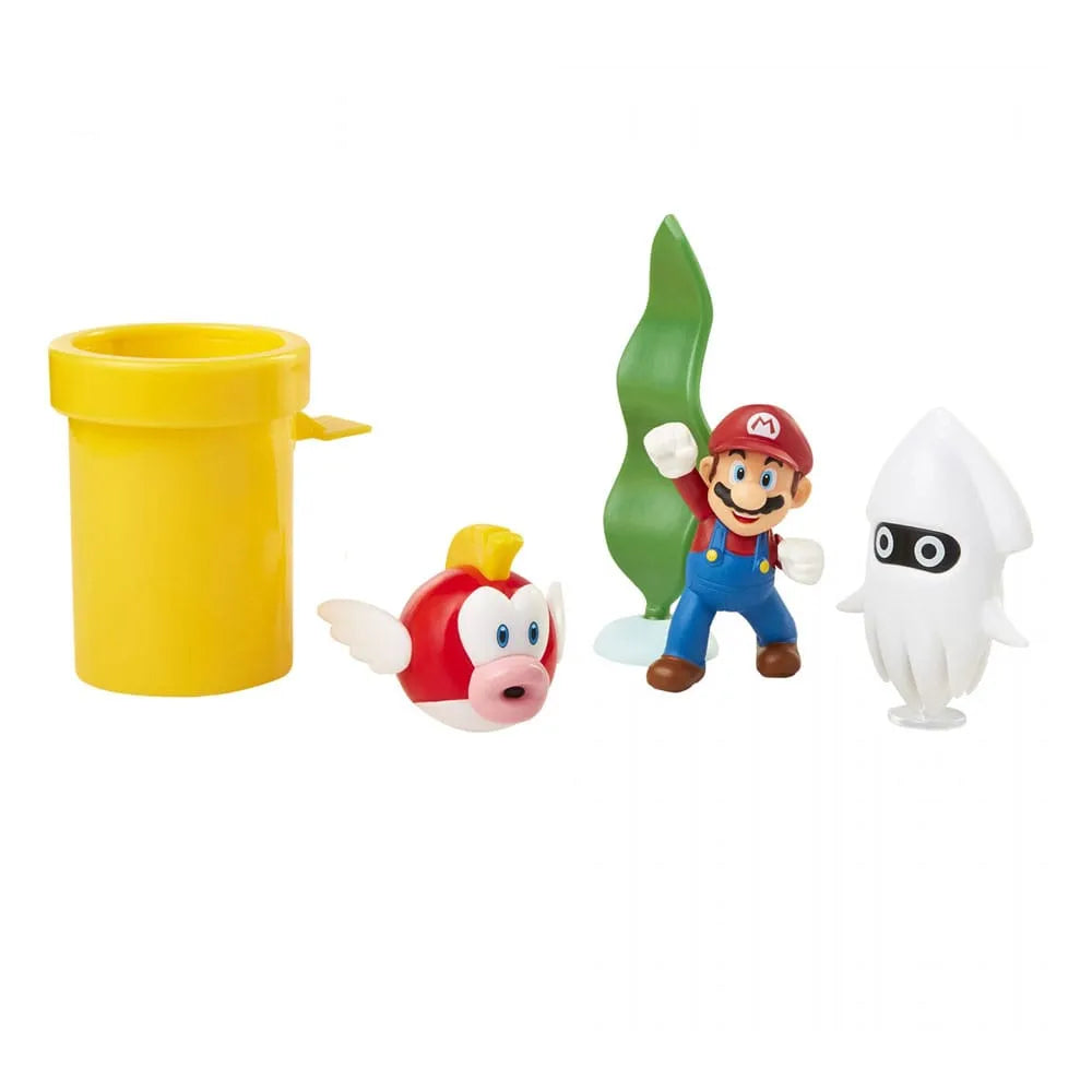 World of Nintendo Super Mario Diorama Set Sortiment (6) - Smalltinytoystore