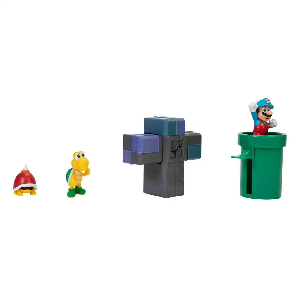 World of Nintendo Super Mario Diorama Set Underground - Smalltinytoystore
