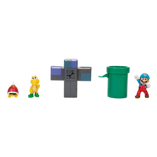 World of Nintendo Super Mario Diorama Set Underground - Smalltinytoystore