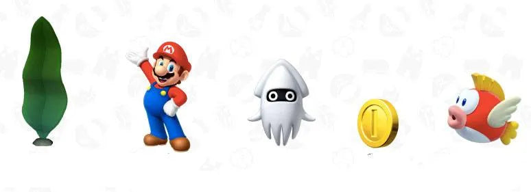 World of Nintendo Super Mario Diorama Set Unterwasserwelt - Smalltinytoystore