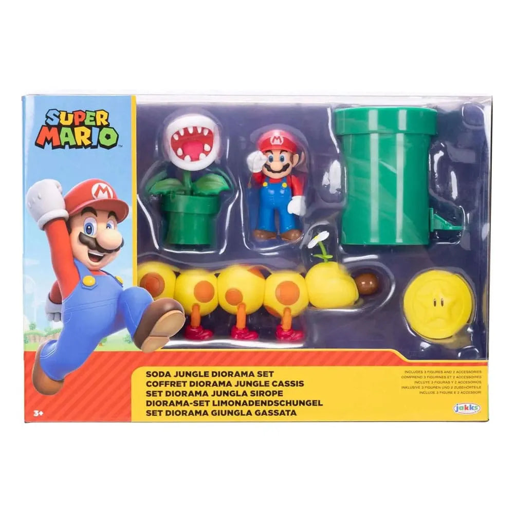 World of Nintendo Super Mario Diorama Spielset Soda Jungle 6 cm - Smalltinytoystore