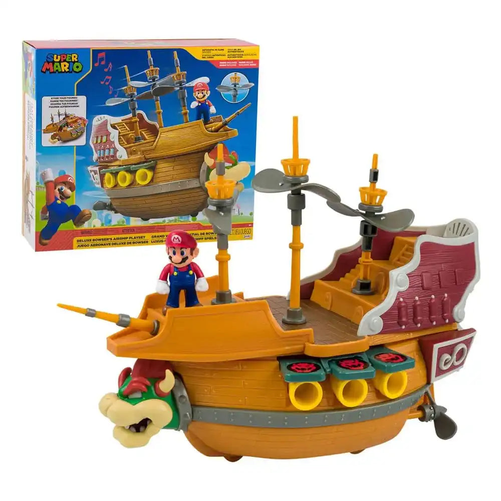 World of Nintendo Super Mario Spielset Bowsers Luftschiff Deluxe - Smalltinytoystore