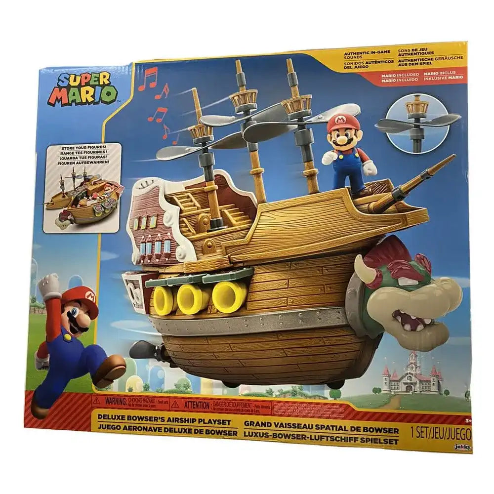 World of Nintendo Super Mario Spielset Bowsers Luftschiff Deluxe - Smalltinytoystore