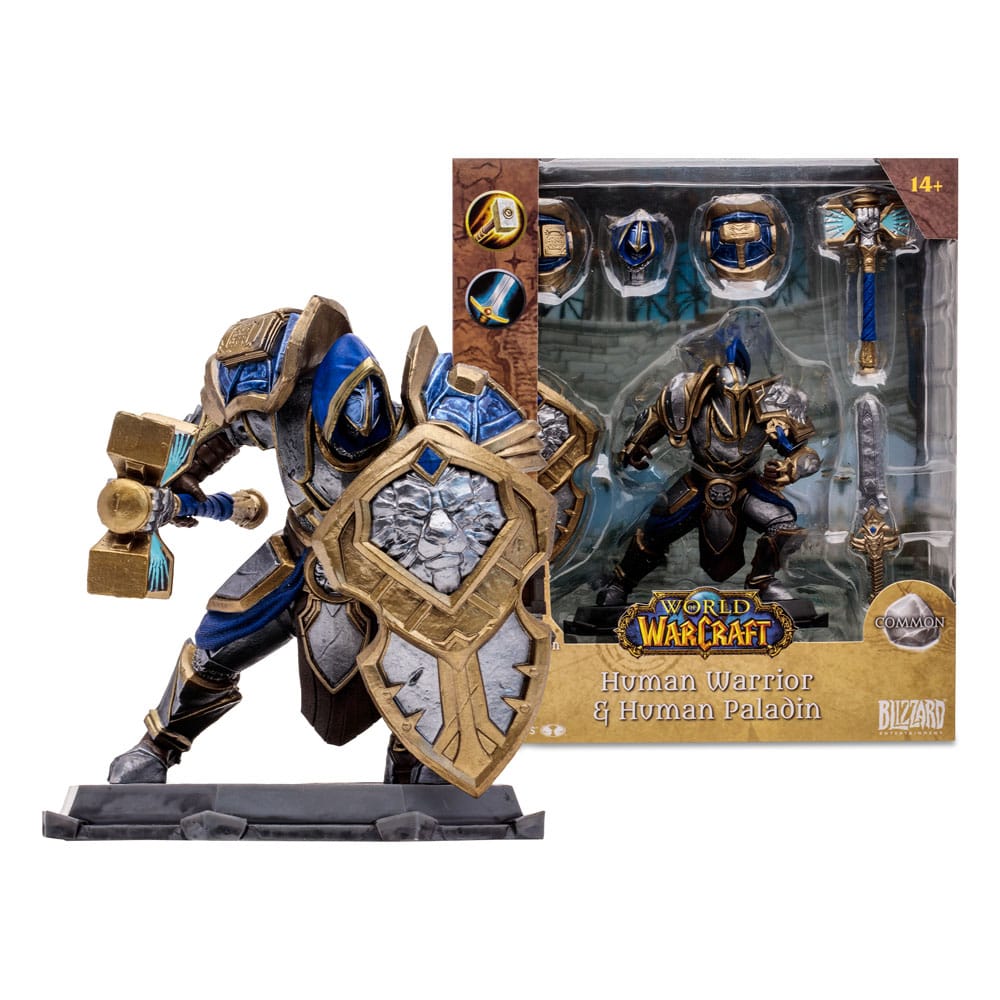 World of Warcraft Actionfigur Human: Paladin / Warrior 15 cm - Smalltinytoystore