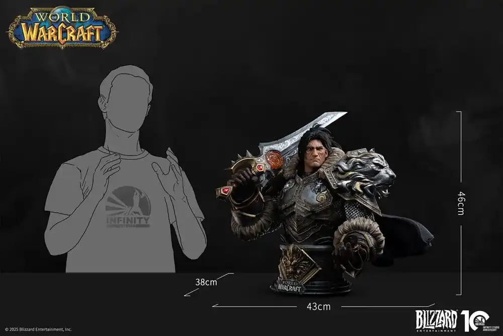 World of Warcraft Büste 1/3 Varian Wrynn 46 cm - Smalltinytoystore