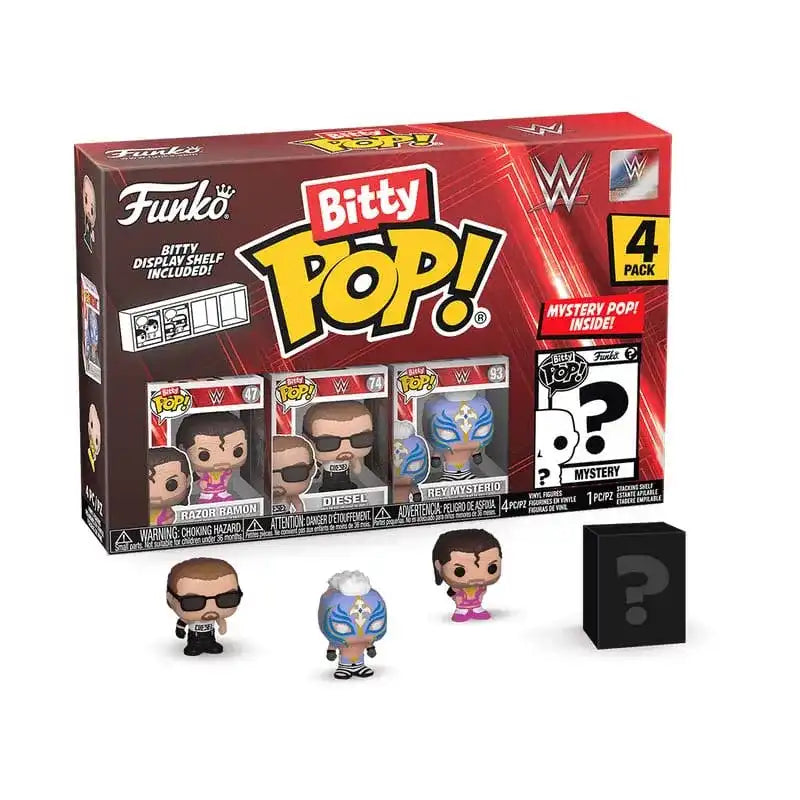 WWE Bitty POP! Vinyl Figuren 4er-Pack Razor Ramon 2,5 cm - Smalltinytoystore