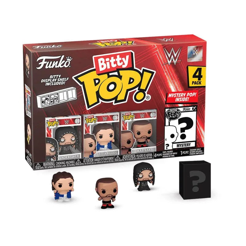 WWE Bitty POP! Vinyl Figuren 4er-Pack The Undertaker 2,5 cm - Smalltinytoystore