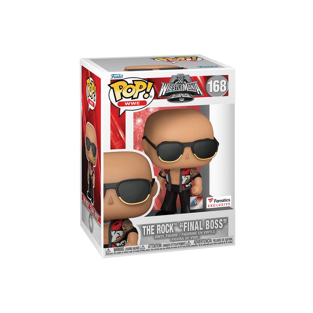 WWE POP! Vinyl Figur The Rock- Final Boss (WrestleMania 40) 9 cm - Smalltinytoystore