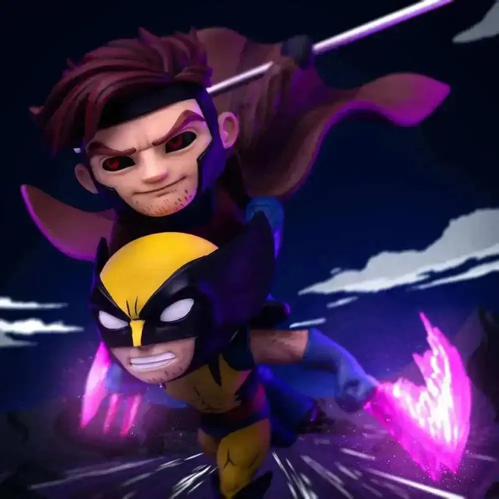 X-Men 97 Mini Co. PVC Figur Gambit and Wolverine 23 cm - Smalltinytoystore