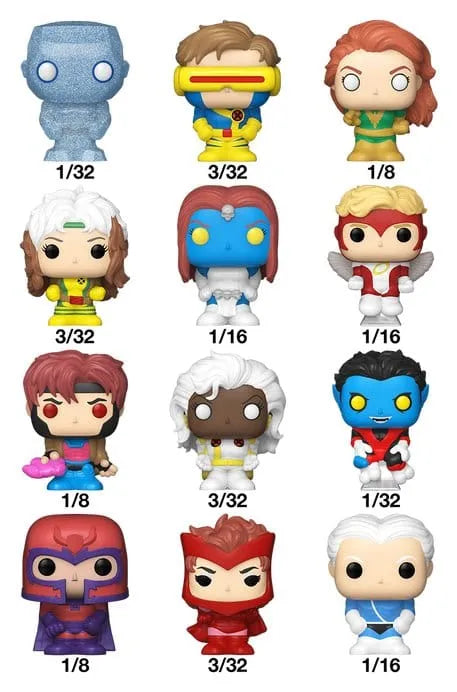 X-Men Bitty POP! Single Vinyl Figuren Display (32) PDQ 2,5 cm