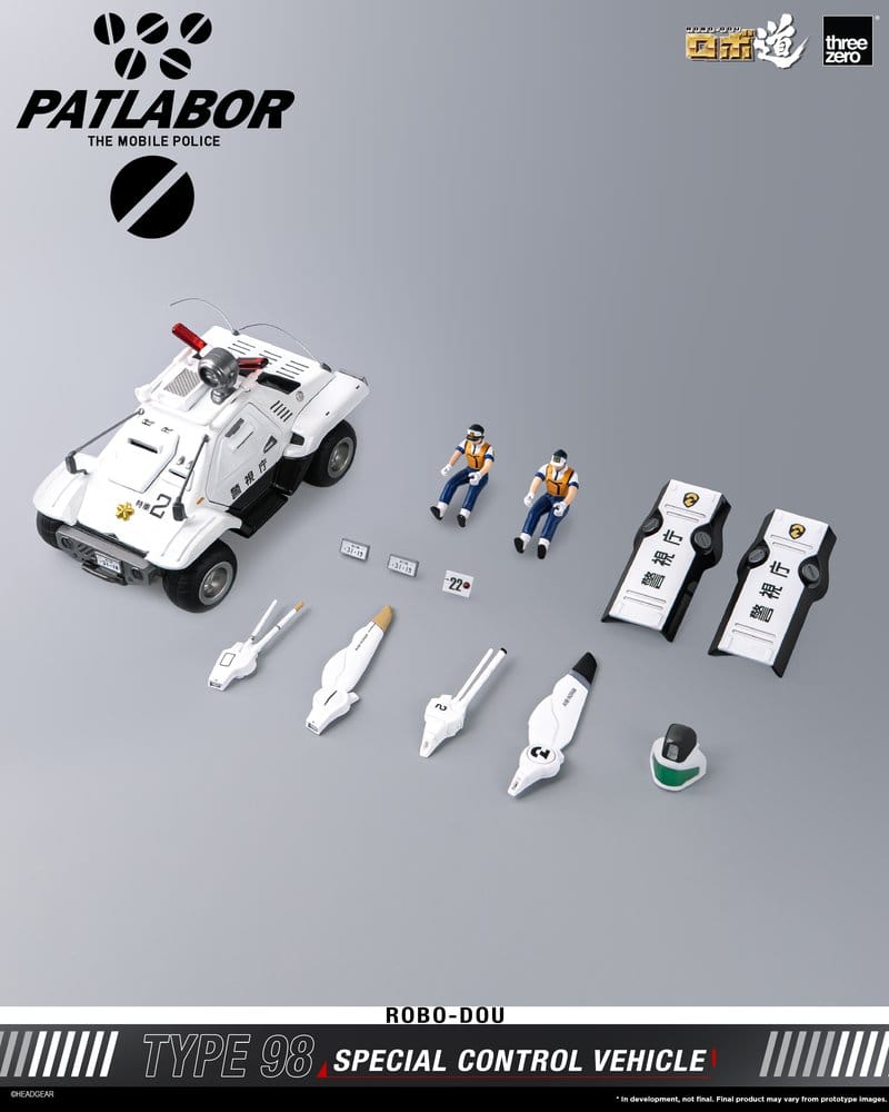 Mobile Police Patlabor ROBO-DOU Typ 98 Spezielles Kontrollfahrzeug 10 cm