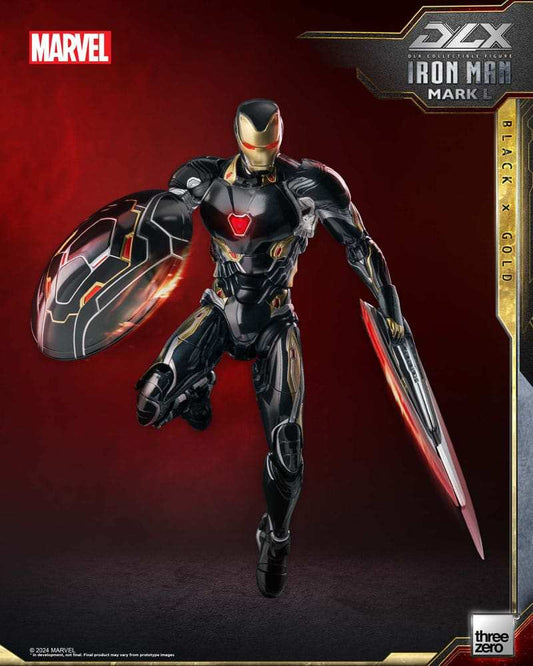 Infinity Saga DLX Actionfigur 1/12 Iron Man Mark 50 (Black X Gold) 17 cm