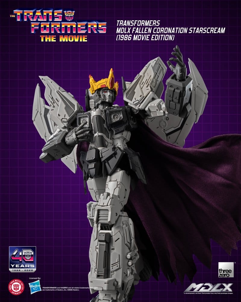 Transformers MDLX Actionfigur Fallen Coronation Starscream (1986 Movie Edition) 20 cm