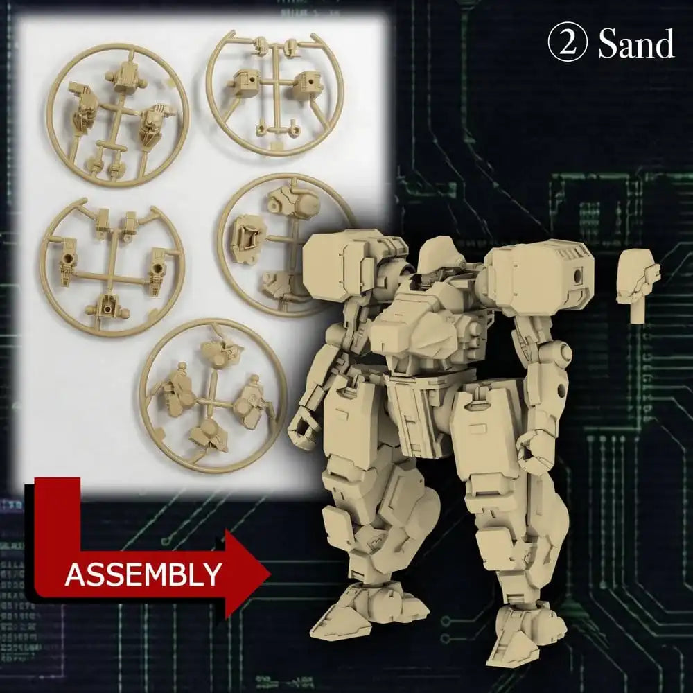Kikou Sensen 1/100 Maßstab Plastikmodellbausatz Welle 1 (1 Set mit 6 Stück) 6 cm