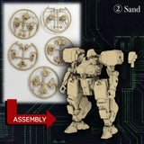 Kikou Sensen 1/100 Maßstab Plastikmodellbausatz Welle 1 (1 Set mit 6 Stück) 6 cm