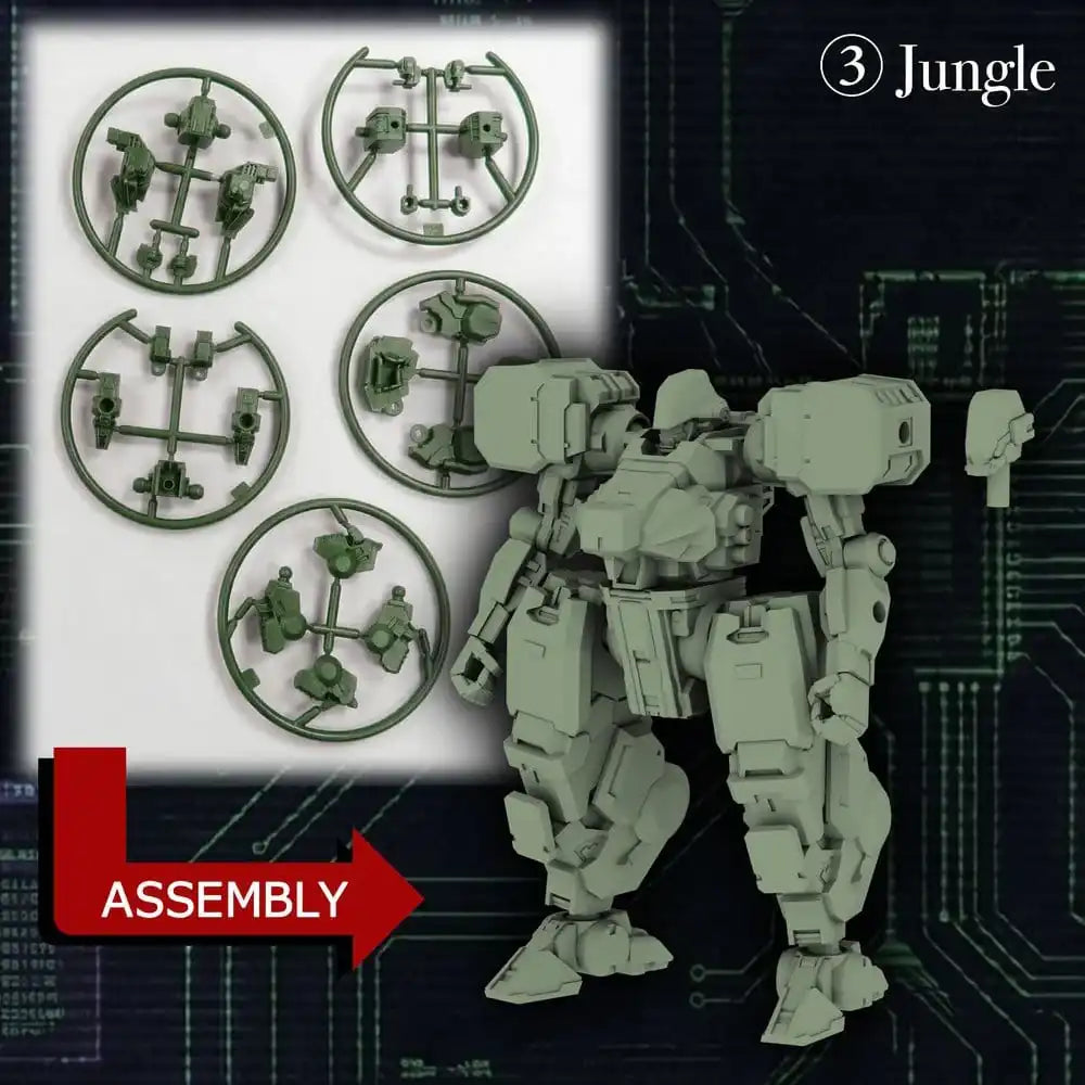 Kikou Sensen 1/100 Maßstab Plastikmodellbausatz Welle 1 (1 Set mit 6 Stück) 6 cm