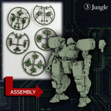 Kikou Sensen 1/100 Maßstab Plastikmodellbausatz Welle 1 (1 Set mit 6 Stück) 6 cm