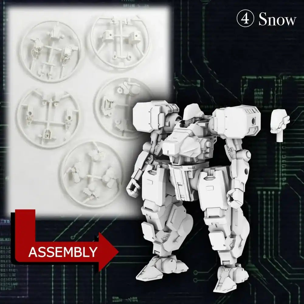 Kikou Sensen 1/100 Maßstab Plastikmodellbausatz Welle 1 (1 Set mit 6 Stück) 6 cm