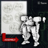Kikou Sensen 1/100 Maßstab Plastikmodellbausatz Welle 1 (1 Set mit 6 Stück) 6 cm