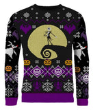 Nightmare Before Christmas Christmas Pullover 8-bit Größe L