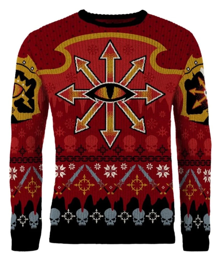 Warhammer 40,000 Christmas Pullover Chaos Größe XL