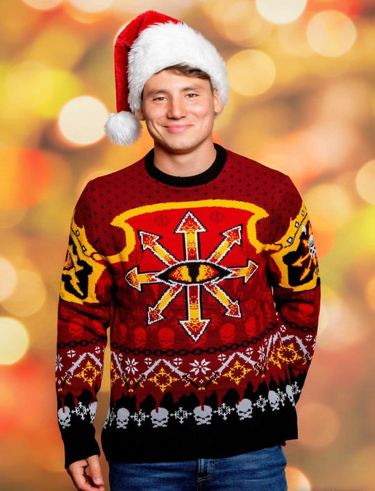 Warhammer 40,000 Christmas Pullover Chaos Größe S