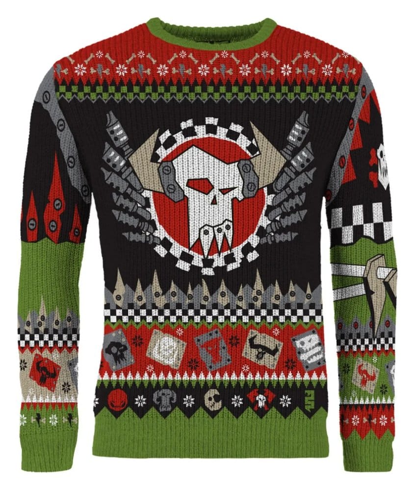 Warhammer 40,000 Christmas Pullover Ork Größe L
