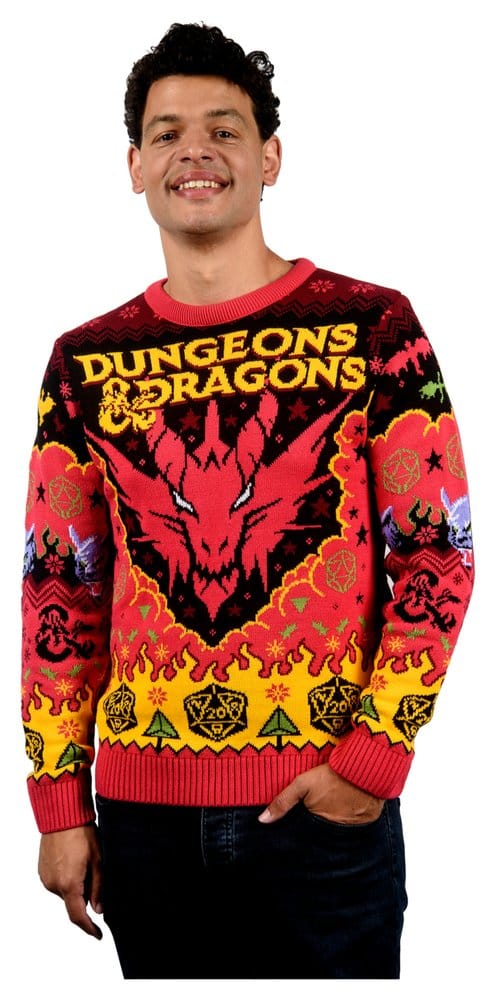 Dungeons & Dragons Christmas Pullover Größe XL