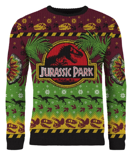 Jurassic Park Christmas Pullover Happy Rexmas Größe XL