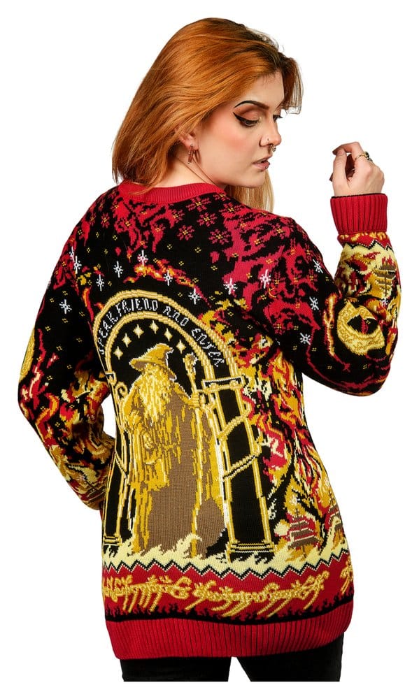 Der Herr der Ringe Christmas Pullover Balrog Größe XS