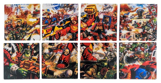 Warhammer 40,000 Untersetzer-Set Blood Angels Armageddon 15 cm