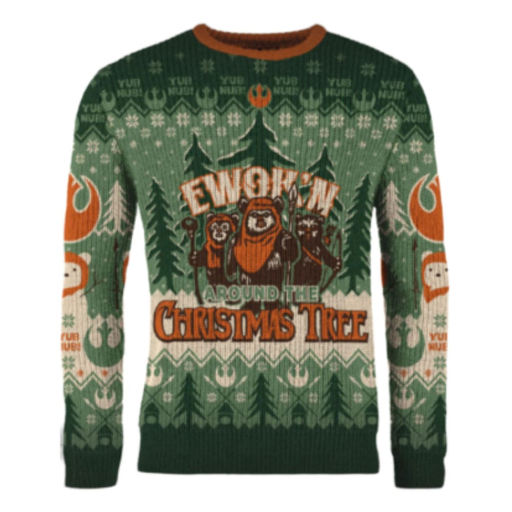 Star Wars Christmas Pullover Ewok'n around the Christmas Tree  Größe XL