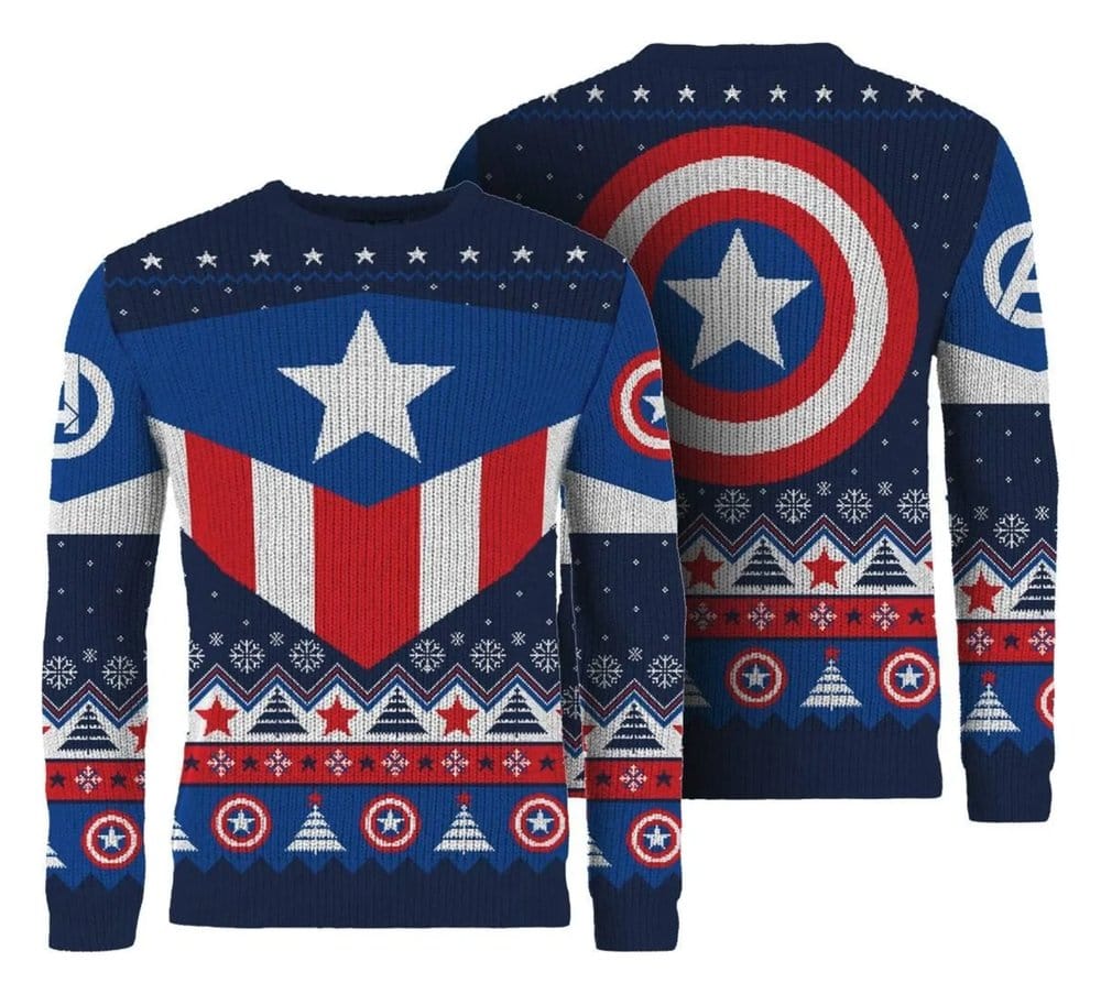 Captain America Christmas Pullover