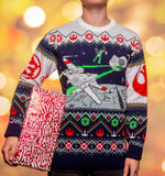 Star Wars Christmas Pullover X-Wing v TIE Fighter Größe XL
