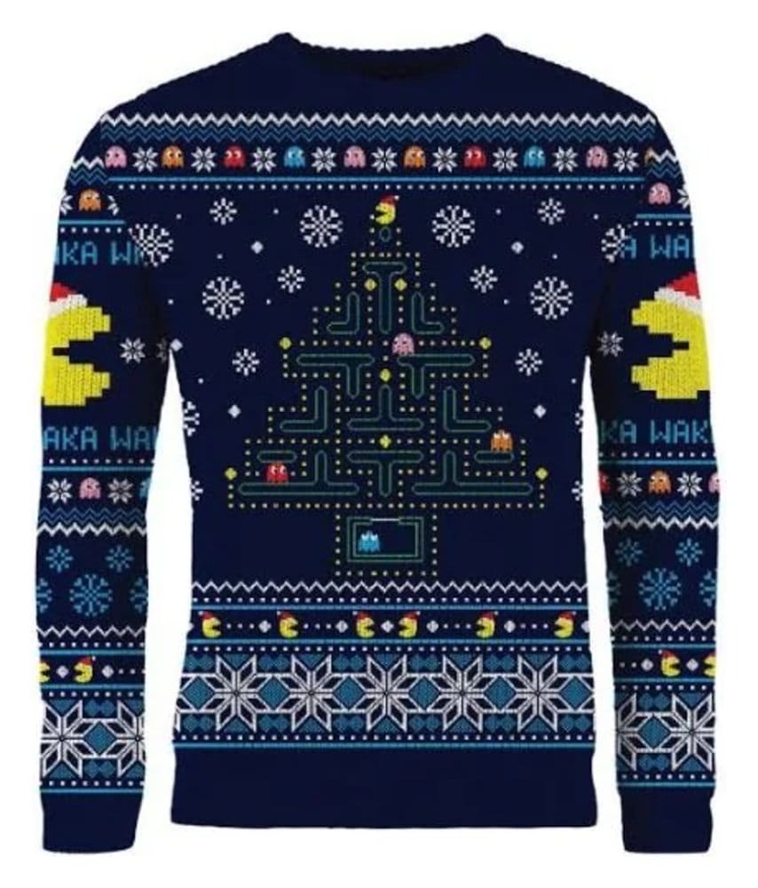 Pac-Man Christmas Pullover Größe XXXL
