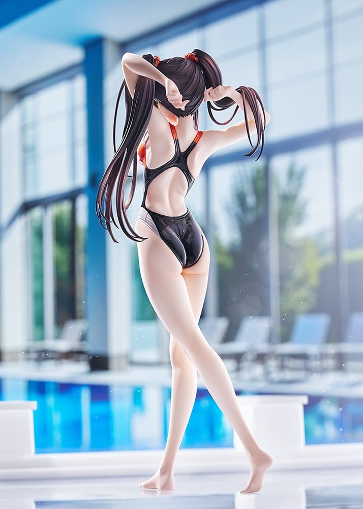 Date A Live Swimsuit Silhouette PVC Figur 1/7 Kurumi Tokisaki Swimwear Ver. 24 cm