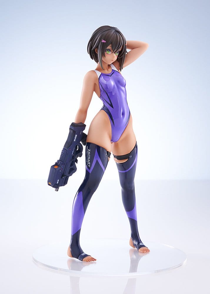 Arms Note PVC Figur 1/7 Buchou-chan of the Swimming Club Purple Swimsuit Ver. 22 cm