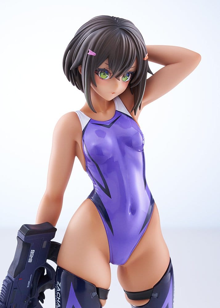Arms Note PVC Figur 1/7 Buchou-chan of the Swimming Club Purple Swimsuit Ver. 22 cm