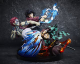 Demon Slayer: Kimetsu no Yaiba PVC Figur Tanjiro Kamado & Giyu Tomioka & Akaza 13 cm