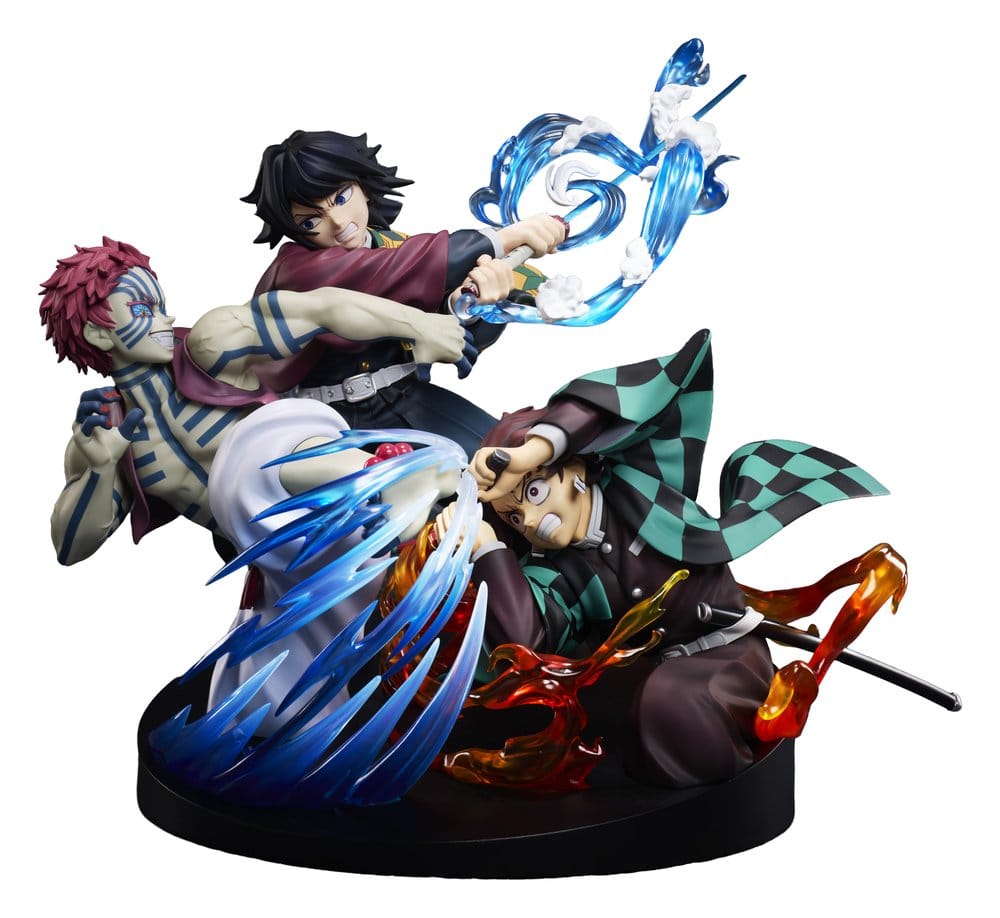 Demon Slayer: Kimetsu no Yaiba PVC Figur Tanjiro Kamado & Giyu Tomioka & Akaza 13 cm