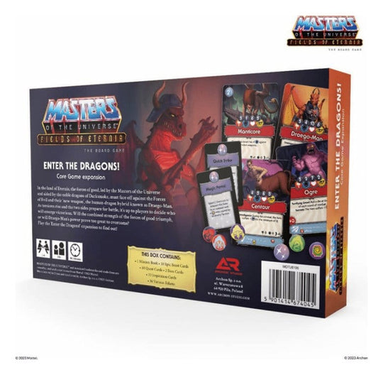 Masters of the Universe Brettspiel-Erweiterung Fields of Eternia - Enter the Dragons! *Französische Version*
