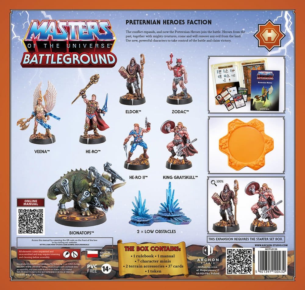 Masters of the Universe: Battleground Miniaturenspiel Wave 10: Preternian Heroes Faction *Italienische Version*