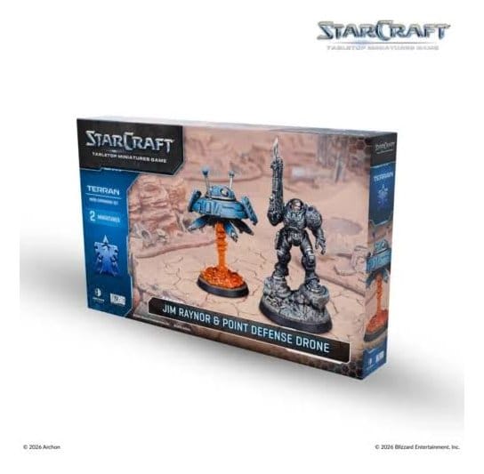 StarCraft TMG Helden Erweiterungs-Set Terran: Jim Raynor & Point Defense Drone