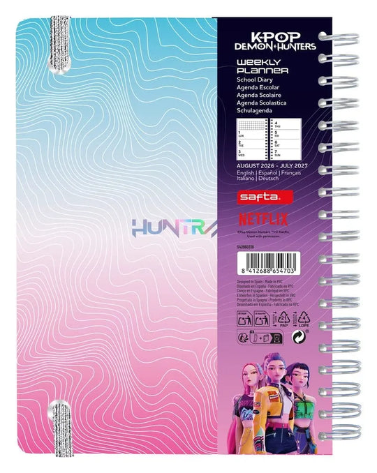 KPop Demon Hunters Terminkalender Wochenplaner 2026/2027 A5