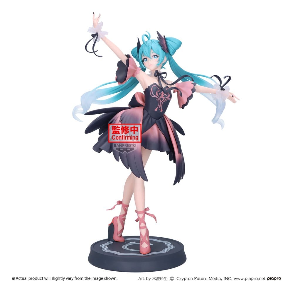 Hatsune Miku Banpresto EVOLVE PVC-Figur Classical Tuning - from Ballet "Swan Lake" - Black Swan Version 24 cm