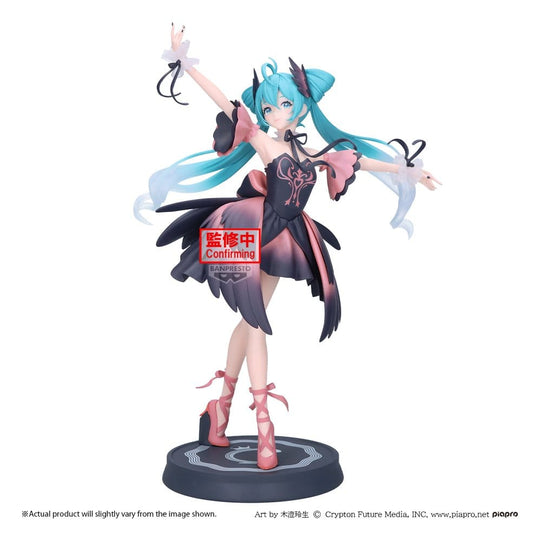 Hatsune Miku Banpresto EVOLVE PVC-Figur Classical Tuning - from Ballet "Swan Lake" - Black Swan Version 24 cm