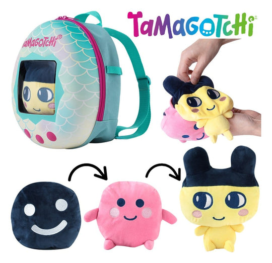 Tamagotchi Adventure Companion Rucksack 3-in-1 mit Plüschfigur